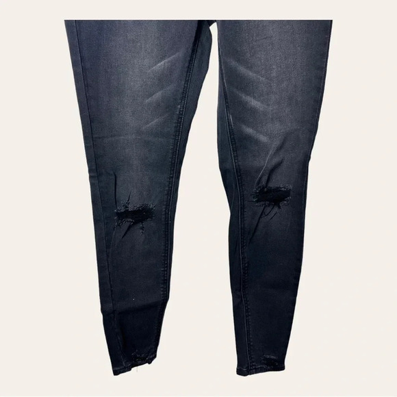 1112. SIMPLY OBSESSED DENIM JEANS BLACK IN COLOR SIZE 1 (JUNIORS) - Picture 6 of 14